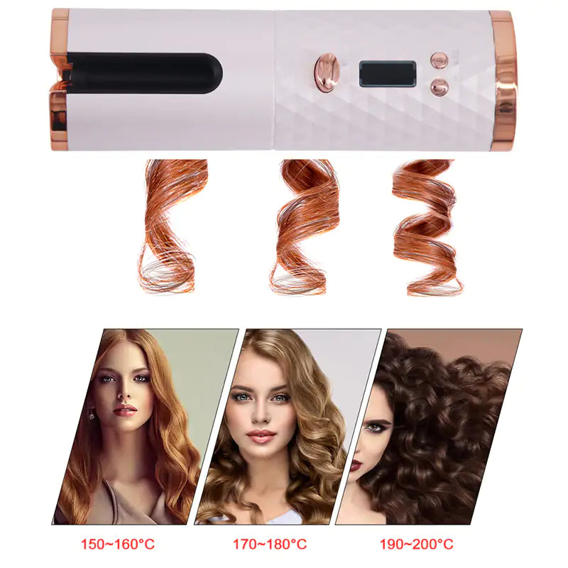 Cordless Auto Rotating Ceramic Hair Curler